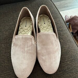 Birdies The Starling Tan Suede Smoking Slippers – Women’s Size 9.5